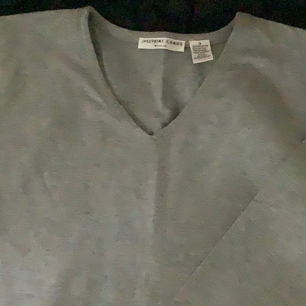Josephine Chaus W grey stretchshirt sz3 - Picture 1 of 8